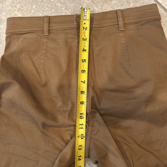 Marine Layer Bridget Crop Pant Women's 6 Brown Standard Fit High Rise Wide Leg - Picture 8 of 10